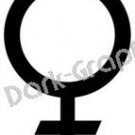 Venus Planet Astronomy Logo Symbol (Decal - Sticker)