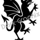 Dragon 1 Fantasy Logo Symbol (Decal - Sticker)