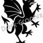 Dragon 1 Fantasy Logo Symbol (Decal - Sticker)