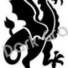 Dragon 7 Fantasy Logo Symbol (Decal - Sticker)