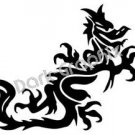 Dragon 12 Fantasy Logo Symbol (Decal - Sticker)