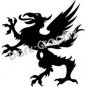 Dragon 13 Fantasy Logo Symbol (Decal - Sticker)
