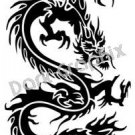 Dragon 17 Fantasy Logo Symbol (Decal - Sticker)