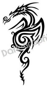Dragon 20 Fantasy Logo Symbol (Decal - Sticker)