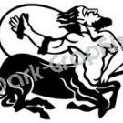 Centaur Mythical Fantasy Logo Symbol (Decal - Sticker)
