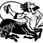 Centaur Mythical Fantasy Logo Symbol (Decal - Sticker)