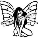 Fairy Mythical Fantasy Logo Symbol (Decal - Sticker)