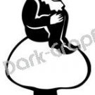 Gnome Mythical Fantasy Logo Symbol (Decal - Sticker)
