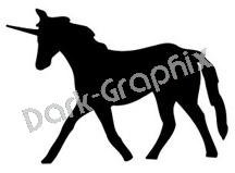 Unicorn 2 Fantasy Logo Symbol (Decal - Sticker)