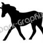 Unicorn 2 Fantasy Logo Symbol (Decal - Sticker)