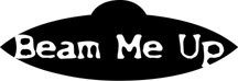 Beam Me Up Alien Fantasy Logo Symbol (Decal - Sticker)