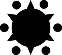 Crop Circle 4 Alien Fantasy Logo Symbol (Decal - Sticker)