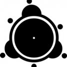 Crop Circle 5 Alien Fantasy Logo Symbol (Decal - Sticker)