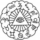 Zodiac Circular 2 Logo Symbol (Decal - Sticker)
