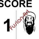 Bin Laden Score Style 2 (Decal - Sticker)