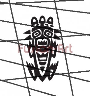 Tribal Tattoo Design Element Style 42 (Decal - Sticker)