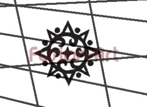 Tribal Tattoo Design Element Style 48 (Decal - Sticker)