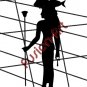 Egyptian God Hat-Mehit Silhouette (Decal - Sticker)