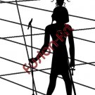 Egyptian God Kheper Silhouette (Decal - Sticker)