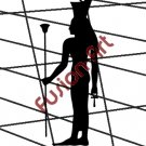 Egyptian God Neith Silhouette (Decal - Sticker)