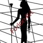 Egyptian God Nephthys Silhouette (Decal - Sticker)