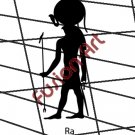 Egyptian God Ra Silhouette (Decal - Sticker)