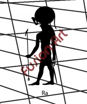 Egyptian God Ra Silhouette (Decal - Sticker)