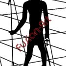 Egyptian God Seb Silhouette (Decal - Sticker)