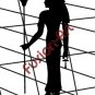 Egyptian God Seshat Silhouette (Decal - Sticker)