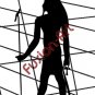 Egyptian God Shu Silhouette (Decal - Sticker)
