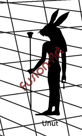 Egyptian God Unut Silhouette (Decal - Sticker)
