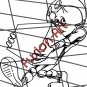 Cartoon Alien UFO ET Silhouette 22 (Decal - Sticker)