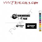 Remembrance of Pain Band Music Artist Logo Decal Sticker