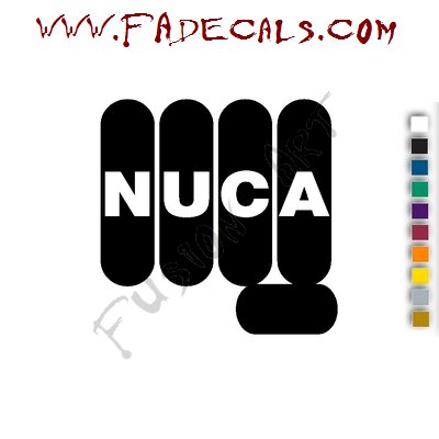 Nuca Band Music Artist Logo Decal Sticker