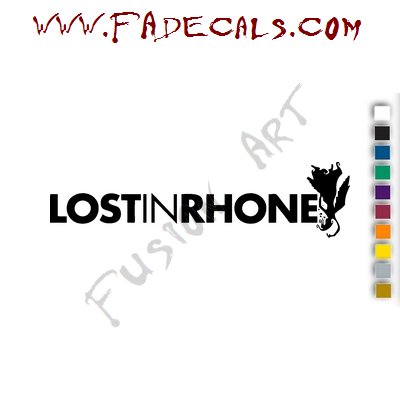 Lost in Rhone Band Music Artist Logo Decal Sticker
