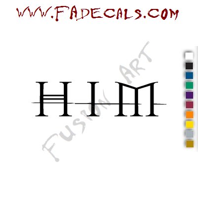 HIM H.I.M Band Music Artist Logo Decal Sticker