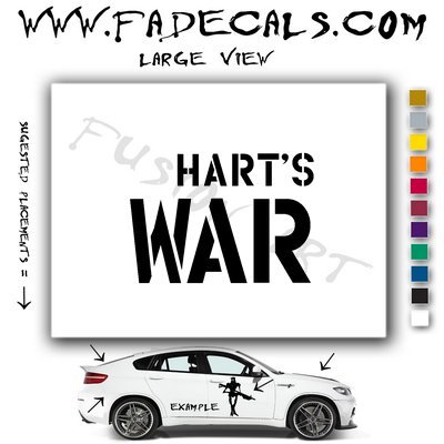 Harts War Movie Logo (Decal Sticker)
