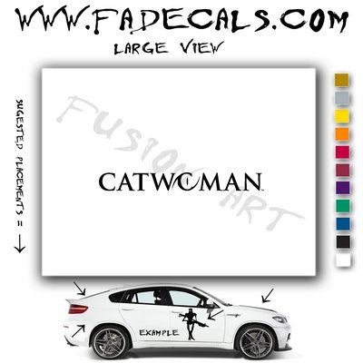 Cat Woman Movie Logo (Decal Sticker)