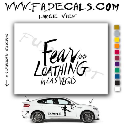 Fear & Loathing Las Vegas Movie Logo (Decal Sticker)