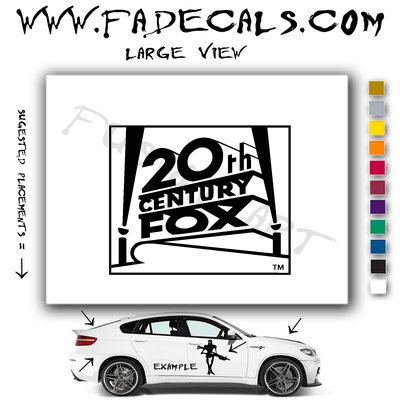 20th Century Fox Studio Logo (Decal Sticker)
