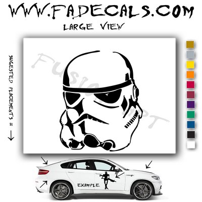 Storm Trooper Star Wars Logo Sith Rebel (Decal Sticker)