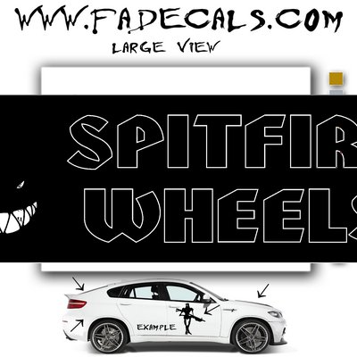 Spitfire Wheels Skateboarding Brand Logo Decal Sticker