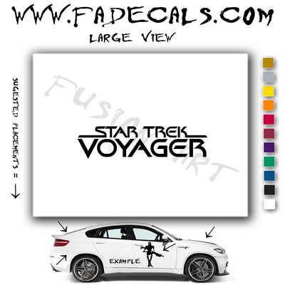 Star Trek Voyager TV Logo Decal Sticker