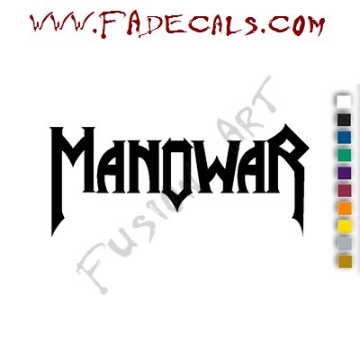 Manowar Band Music Artist Logo Decal Sticker