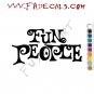 Fun People Band Music Artist Logo Decal Sticker