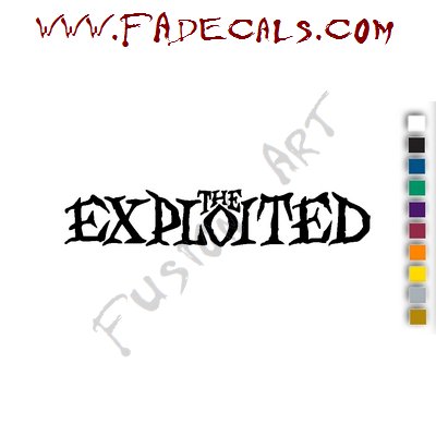 Exploited Band Music Artist Logo Decal Sticker