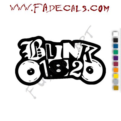 Blink 182 Punk Band Music Artist Logo Decal Sticker