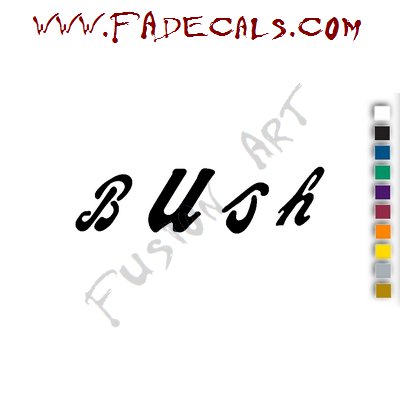 Bush Band Music Artist Logo Decal Sticker