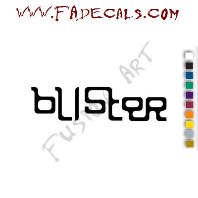 Blister Band Music Artist Logo Decal Sticker