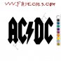 ACDC AC DC Band Music Artist Logo Decal Sticker